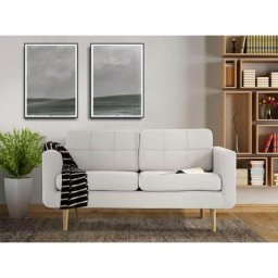 Home affaire 2-Sitzer Brest, mit Knopfheftung und Steppung im Rücken, geradliniges Design