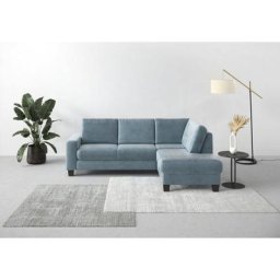Home affaire Ecksofa Summer, mit Ottomane, mit oder ohne Bettfunktion und Bettkasten, Cord-Bezug