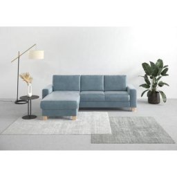 Home affaire Ecksofa Summer, mit Recamiere, mit oder ohne Bettfunktion und Bettkasten, Cord-Bezug