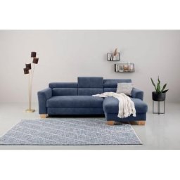 Home affaire Ecksofa, Polsterung für bis zu 140 kg pro Sitzfläche, incl. Kopfteilverstellung