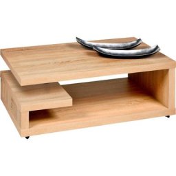PRO Line Couchtisch Turin, aus Holz, mit Ablageboden, mit Rollen, rechteckig
