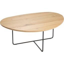 HASSE MÖBEL COLLECTION Couchtisch 7721, Tischplatte wahlweise in Keramik storm negro oder in Asteiche
