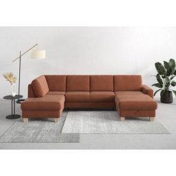 Home affaire Wohnlandschaft Summer, mit oder ohne Bettfunktion und Bettkasten, Cord-Bezug