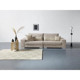 Places of Style Big-Sofa Vasco, Breite 277 cm, inkl. 6-teiliges Kissenset, in Cord