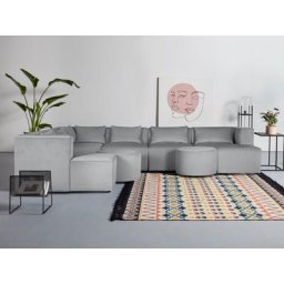 GALA Ecksofa Rue Ginoux, 8 Teile, zusammengesetzt aus Modulen, in vielen Bezugsqualitäten und Farben