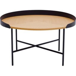 GALA Couchtisch Sumac Ridge Road, Platte aus Eichenholzfurnier und MDF, Beine aus Metall, Breite 80 cm