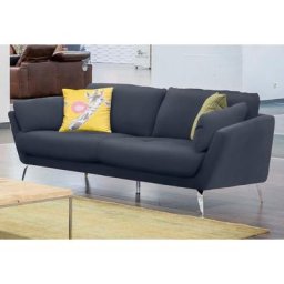 W.SCHILLIG 2-Sitzer softy, mit dekorativer Heftung im Sitz, Füße Chrom glänzend