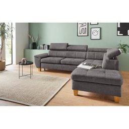 exxpo - sofa fashion Ecksofa, inklusive Kopfteilverstellung, wahlweise Bettfunktion und Bettkasten