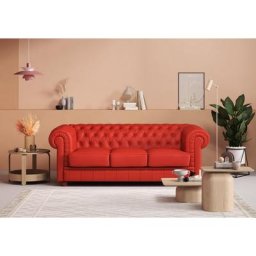 Max Winzer® Chesterfield-Sofa Kent, 3-Sitzer mit edler Knopfheftung, Breite 205 cm