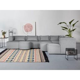 GALA Ecksofa Rue Ginoux, 8 Teile, zusammengesetzt aus Modulen, in vielen Bezugsqualitäten und Farben