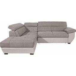 COTTA Polstergarnitur, (Set), Set: bestehend aus Ecksofa und Hocker, inklusive Kopfteilverstellung