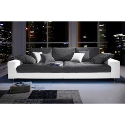 Mr. Couch Big-Sofa Tobi, wahlweise mit Kaltschaum (140kg Belastung/Sitz) und RGB-Beleuchtung