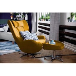 TOM TAILOR Loungesessel TOM PURE, mit Metall-Drehfuß in Chrom