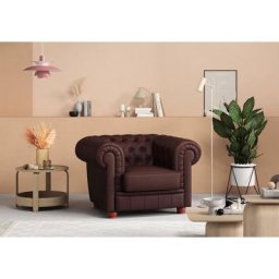 Max Winzer® Chesterfield-Sessel Kent, Sessel mit edler Knopfheftung, Breite 110 cm