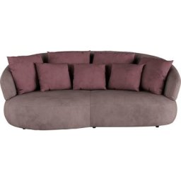 INOSIGN Big-Sofa La Luna, Big-Sofa, halbrund, mit weichen Zier- und Rückenkissen