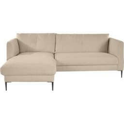 Leonique Ecksofa, extra hohe Füße aus Metall, auch für kleinere Räume geeignet