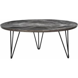 Gutmann Factory Couchtisch, mit runder Tischplatte aus Aluminium