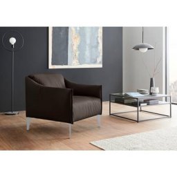W.SCHILLIG Cocktailsessel sally, mit Metall-Winkelfüßen in Silber matt