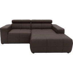 DOMO collection Ecksofa Brandon, Mit Kopfteilverstellung, auch in Leder