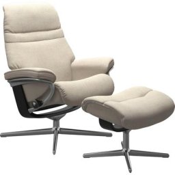 Stressless® Relaxsessel Sunrise, mit Cross Base, Größe S, M & L, Holzakzent Schwarz