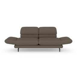 DOMO collection 2-Sitzer Padova, Armteilverstellung, wahlweise auch Rückenverstellung und Drehfunktion