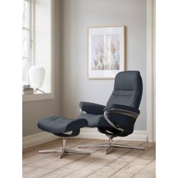 Stressless® Relaxsessel Sunrise, mit Cross Base, Größe S, M & L, Holzakzent Schwarz