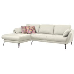 W.SCHILLIG Ecksofa softy, mit dekorativer Heftung im Sitz, Füße Chrom glänzend