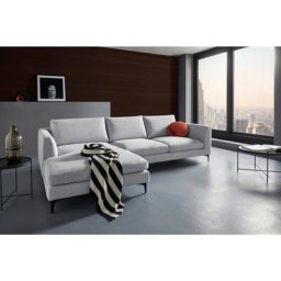 Places of Style Ecksofa Nixon, auch in Samtvelours, inkl. Rückenkissen