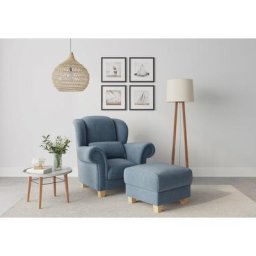 Home affaire Ohrensessel Queenie Ohrenseesel (1-St), mit softem, weichem Sitzkomfort und zeitlosem Design