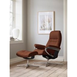 Stressless® Relaxsessel Sunrise, mit Cross Base, Größe S, M & L, Holzakzent Schwarz