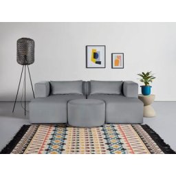 GALA Sofa Rue Ginoux, 3 Teile, zusammengesetzt aus Modulen, in vielen Bezugsqualitäten und Farben.