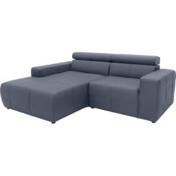 DOMO collection Ecksofa Brandon, Mit Kopfteilverstellung, auch in Leder