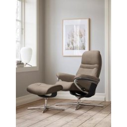 Stressless® Relaxsessel Sunrise, mit Cross Base, Größe S, M & L, Holzakzent Schwarz