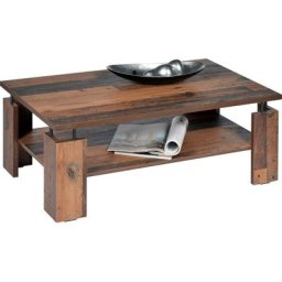 PRO Line Couchtisch, aus Holz, mit Ablageboden, Abstandshalter zwischen Gestell und Platte