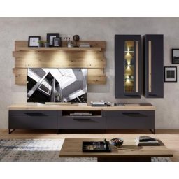 Innostyle Wohnwand Loft Two, (5-St), inkl. LED-Beleuchtung