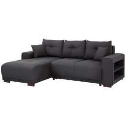 Home affaire Ecksofa Viborg, mit Regal in der Armlehne, wahlweise mit Bettfunktion