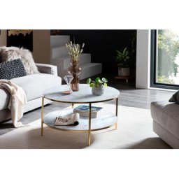 SalesFever Couchtisch, Tischplatten in Marmoroptik