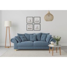 Home affaire Big-Sofa Queenie Megasofa, 2 Teile, mit weichem Sitzkomfort und zeitlosem Design, viele kuschelige Kissen