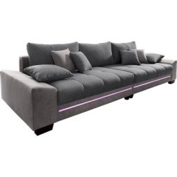 Nova Via Big-Sofa Nikita, wahlweise mit Kaltschaum (140kg Belastung/Sitz) und Bluetooth-Sound