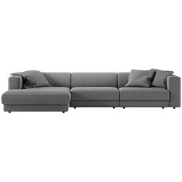 GALA Ecksofa Seaboard Road, zusammengesetzt aus Modulen in verschiedenen Bezügen und Farben