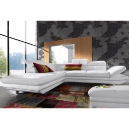 COTTA Polstergarnitur, (Set), Set: Ecksofa, Hocker, Kopfteilverstellung, wahlweise mit Bettfunktion