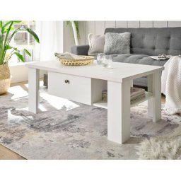 Home affaire Couchtisch RAVENNA, im zeitlosen Landhausstil, Breite 107 cm, Griffe aus Metall