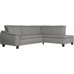 Max Winzer® Ecksofa Alessio, mit abgerundeter Rückenlehne, Ottomane wahlweise links oder rechts