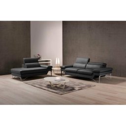 Egoitaliano Polstergarnitur Princess, Set aus 2,5 Sitzer und Ottomane, Kopfstützen manuell verstellbar