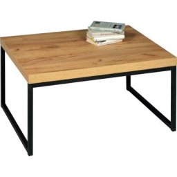 PRO Line Couchtisch Genova, Gestell aus Metall lackiert, Kufengestell, Holzplatte, rechteckig
