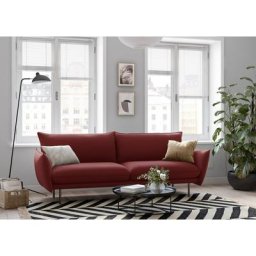 andas 3-Sitzer Stine, Besonderes Design durch Kissenoptik und Keder, by Morten Georgsen