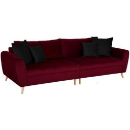 andas Big-Sofa Penelope Luxus, mit besonders hochwertiger Polsterung für bis zu 140 kg pro Sitzfläche