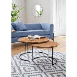 andas Couchtisch Caprinus, aus massiver Eiche
