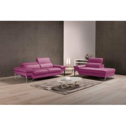Egoitaliano Polstergarnitur Princess, Set aus 2,5 Sitzer und Ottomane, Kopfstützen manuell verstellbar