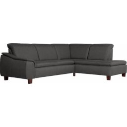 Max Winzer® Ecksofa Alessio, mit abgerundeter Rückenlehne, Ottomane wahlweise links oder rechts